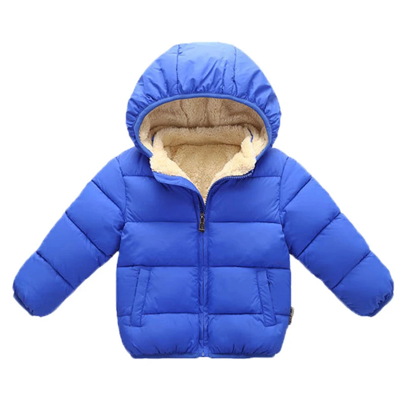 Casacos para Crianças Casacos de Inverno Grossos para Meninos Casacos de Inverno Grossos de Pelúcia Quente para Meninas Casaco com Capuz para Meninas Roupa para Crianças com Capuz para a Neve