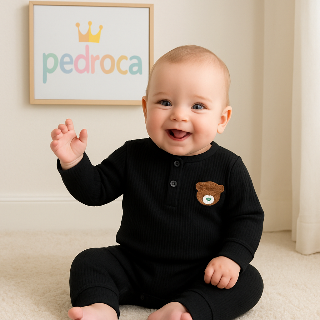 Macacão Infantil Abraço de Urso