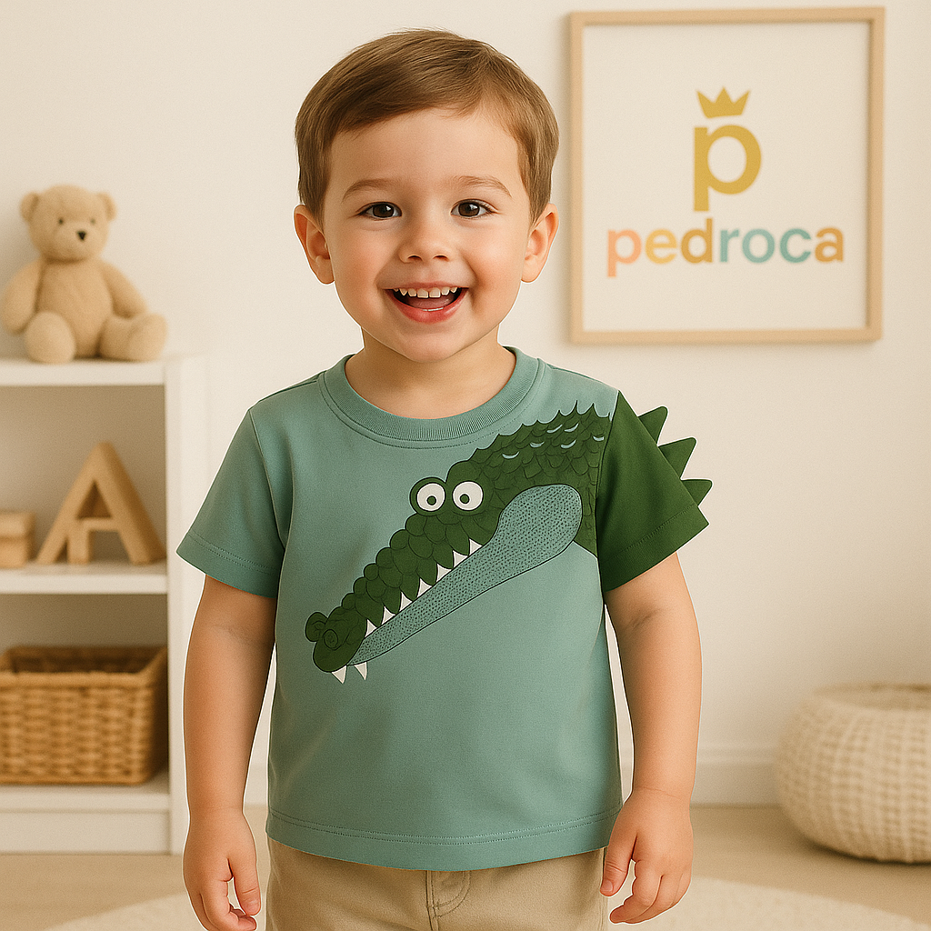 Camisa Infantil Animalê 3D