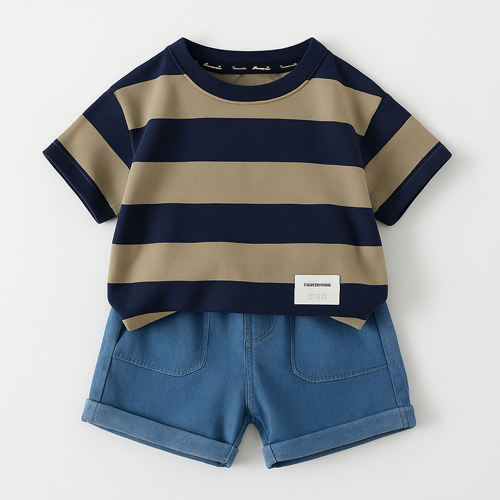 Conjunto Infantil Listrado Junior