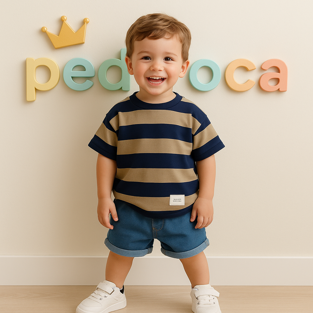 Conjunto Infantil Listrado Junior