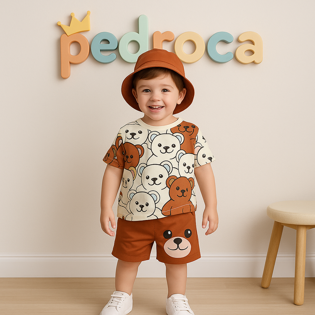 Conjunto Infantil Pequenos Ursinhos
