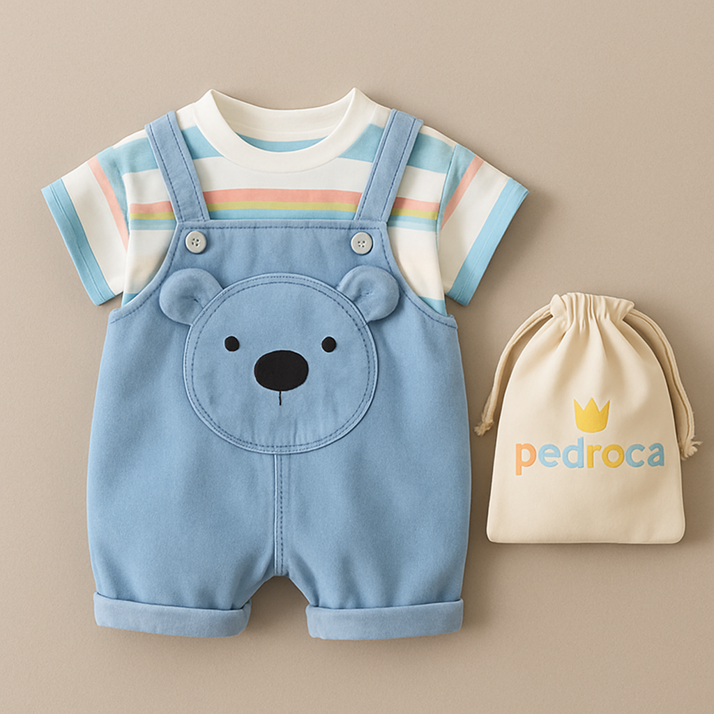 Macacão Infantil Meu Ursinho