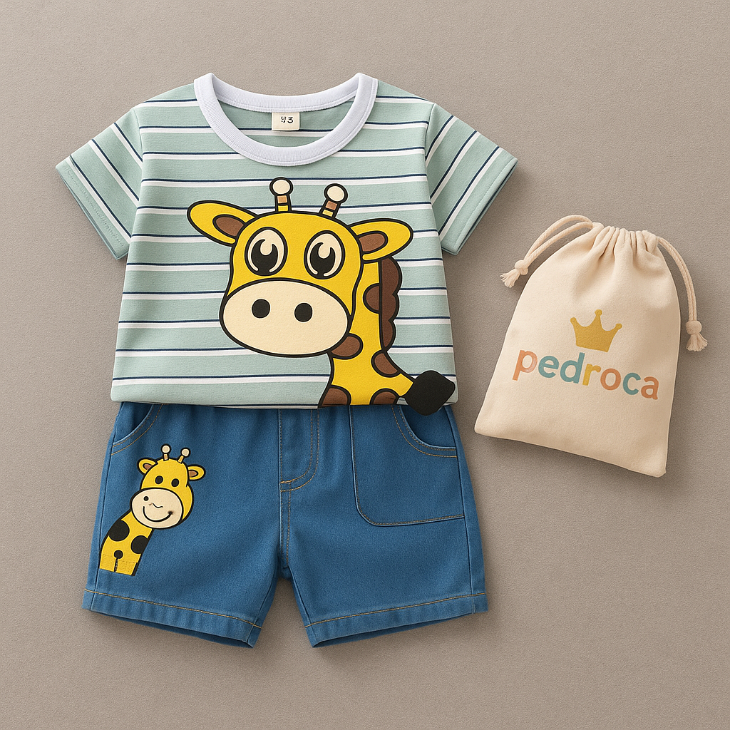 Conjunto Infantil Girafinha 3D