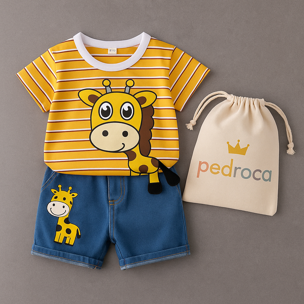 Conjunto Infantil Girafinha 3D