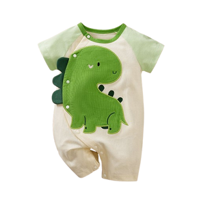 Macacão Dino Algodão Pima para Bebês